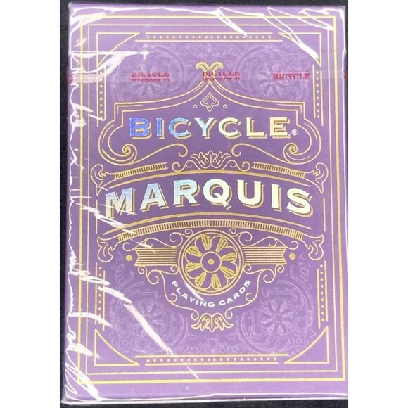Bicycle Marquis Playing Cards Purple Box Air Cushion Finish Limited Made in USA - Picture 2 of 3